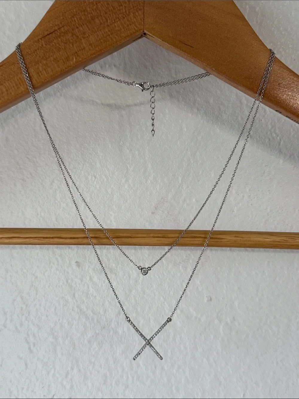 Sterling Double Layer Necklace